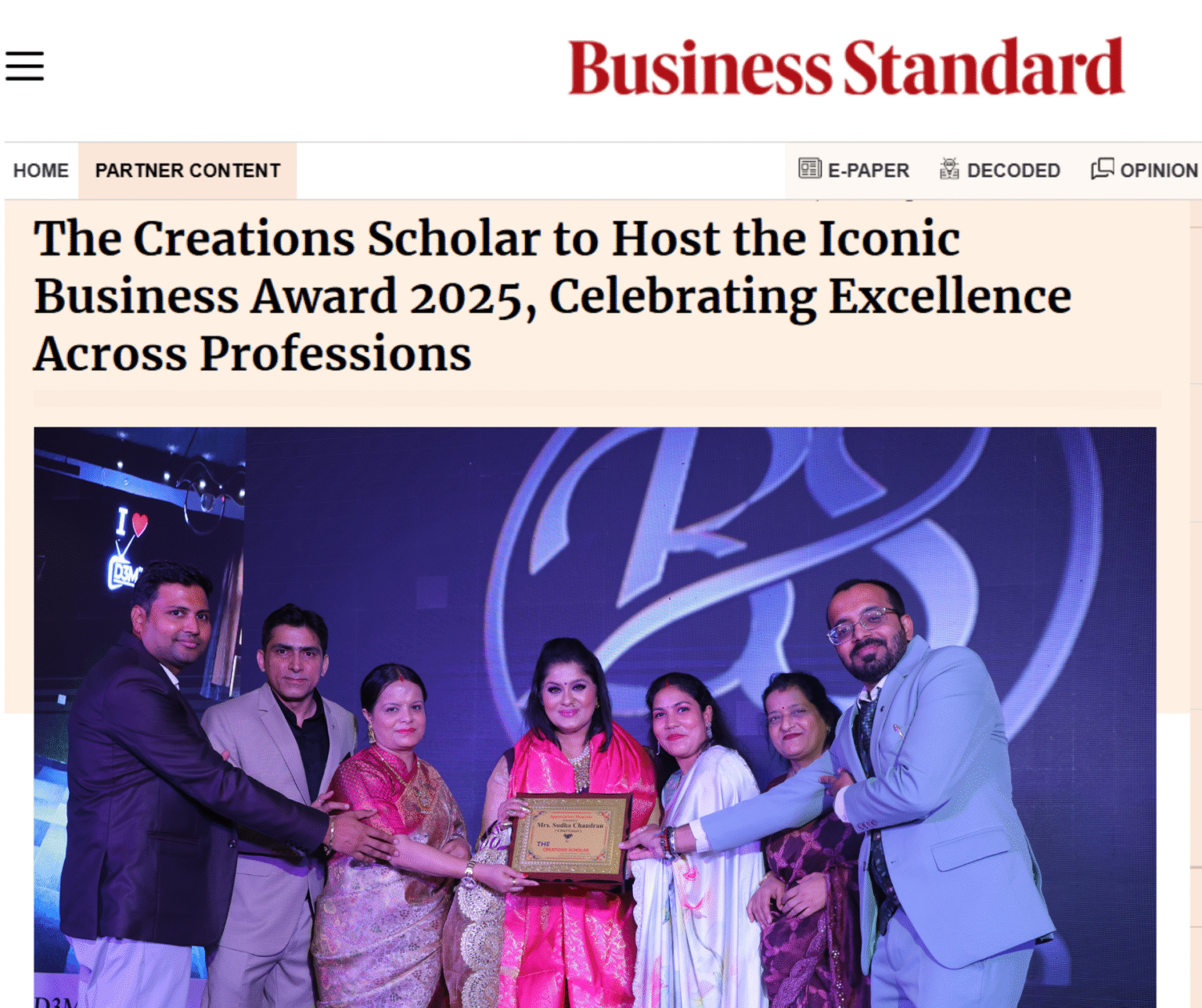 Iconic Business Award 2025